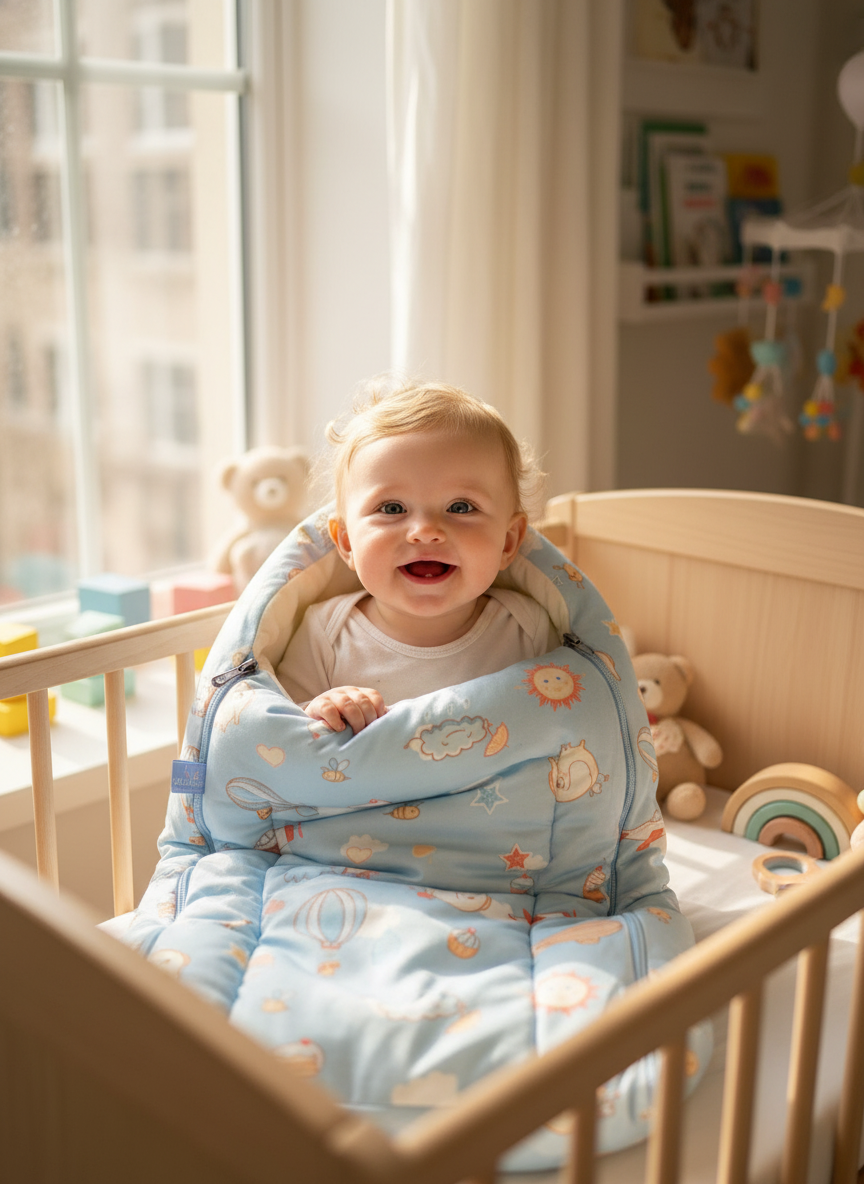 Ultra-Soft Baby Wrapper Blanket - Premium Fleece Material - 0-12 Months