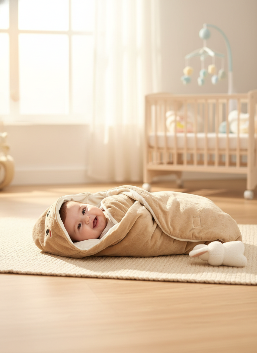 Premium Baby Swaddle Wrap - Ultra Soft Plush Cotton for Newborns (0-12 Months)