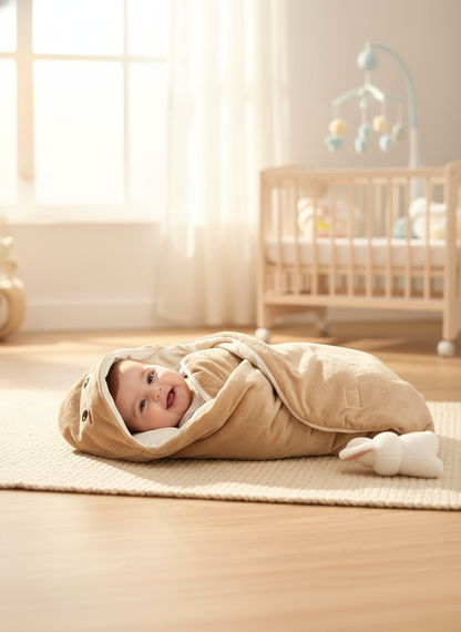 Premium Baby Swaddle Wrap - Ultra Soft Plush Cotton for Newborns (0-12 Months)