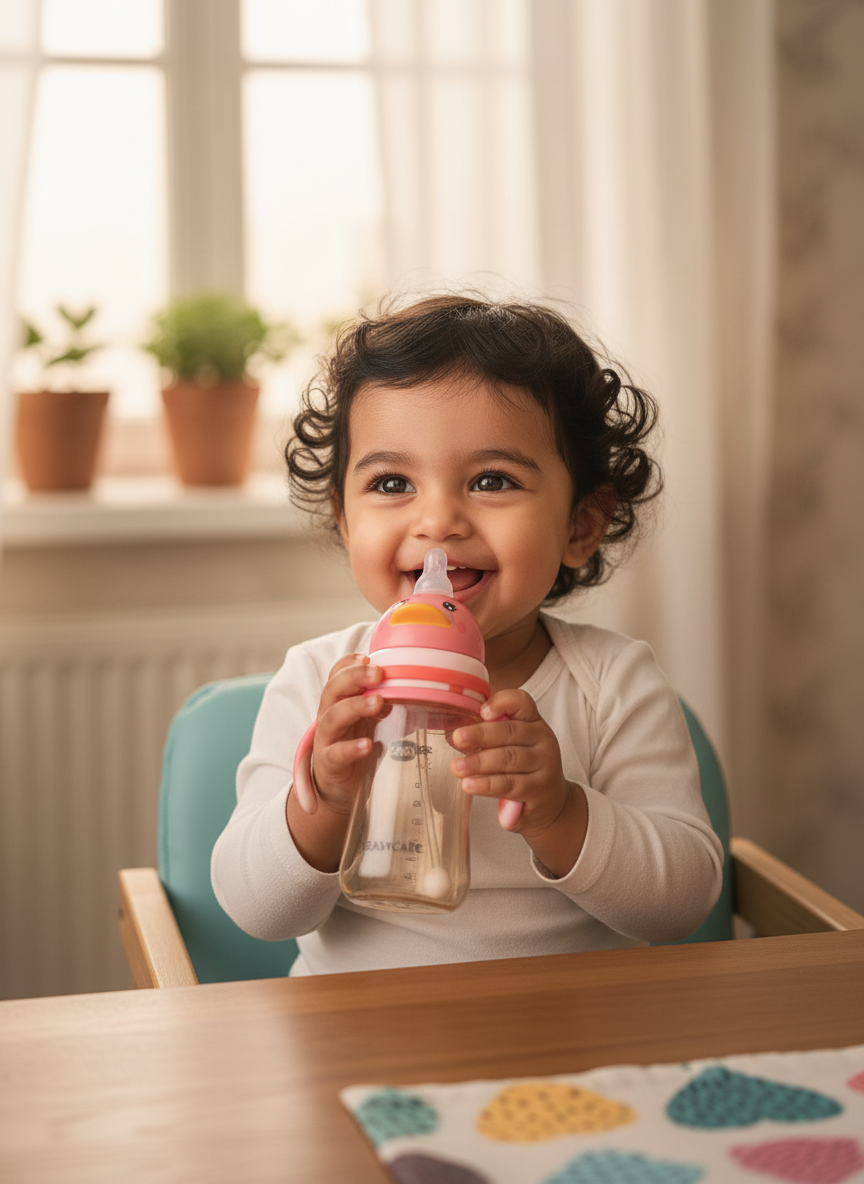 Premium Baby Sipper - Anti-Spill Design for Baby Girls