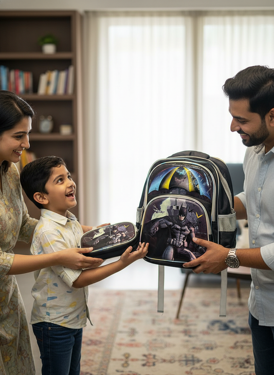 Batman School Adventure Set - 3-in-1 Backpack, Lunch & Pencil Case Combo