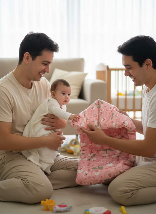 Ultra-Soft Baby Wrapper Blanket - Premium Fleece Material - 0-12 Months