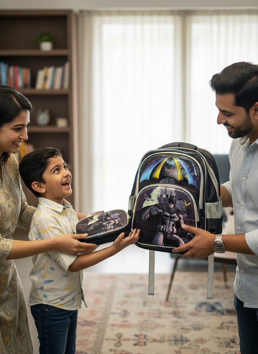 Batman School Adventure Set - 3-in-1 Backpack, Lunch & Pencil Case Combo