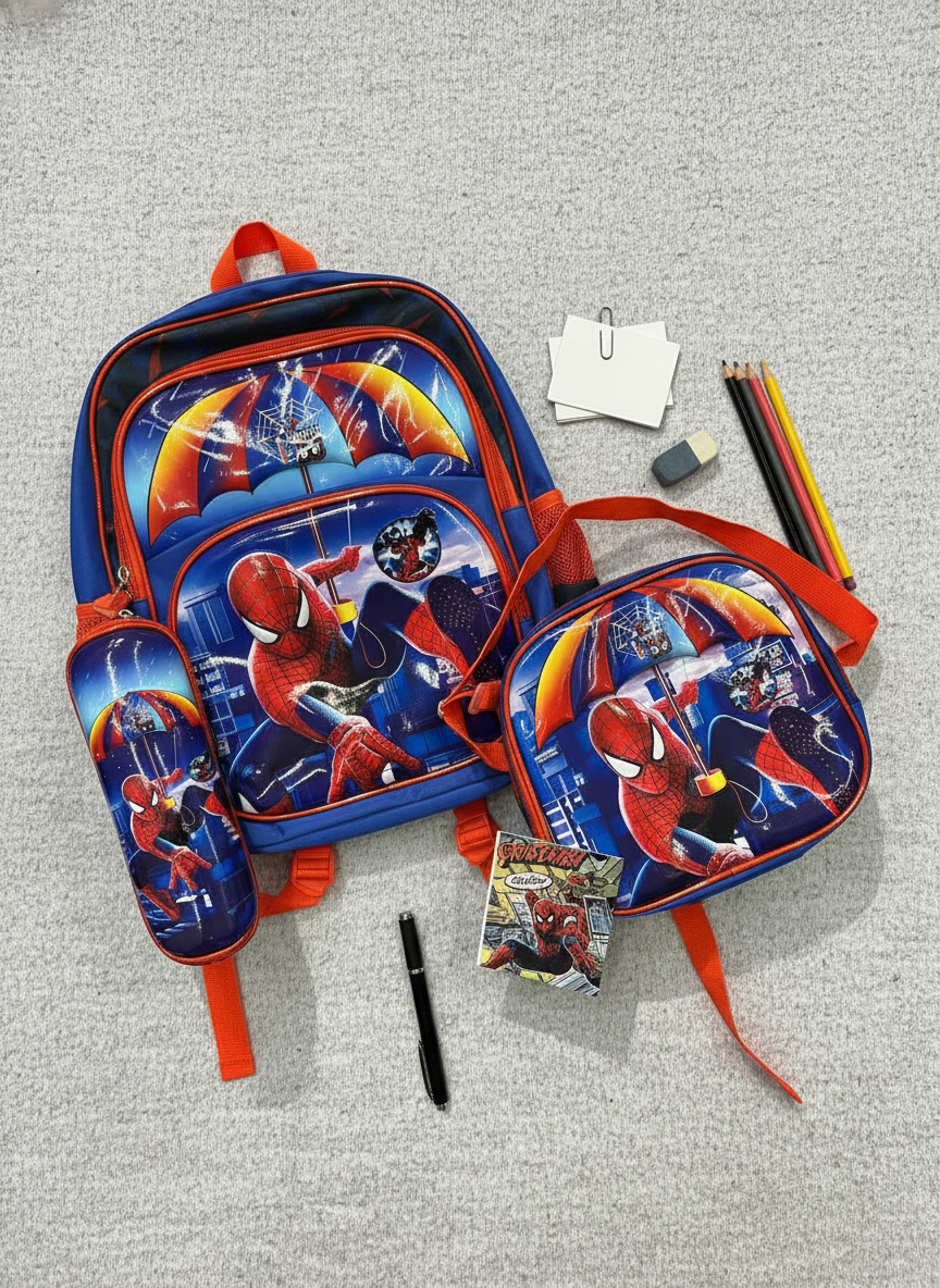 Complete Spider-Man School Adventure Set (3-in-1 Combo)