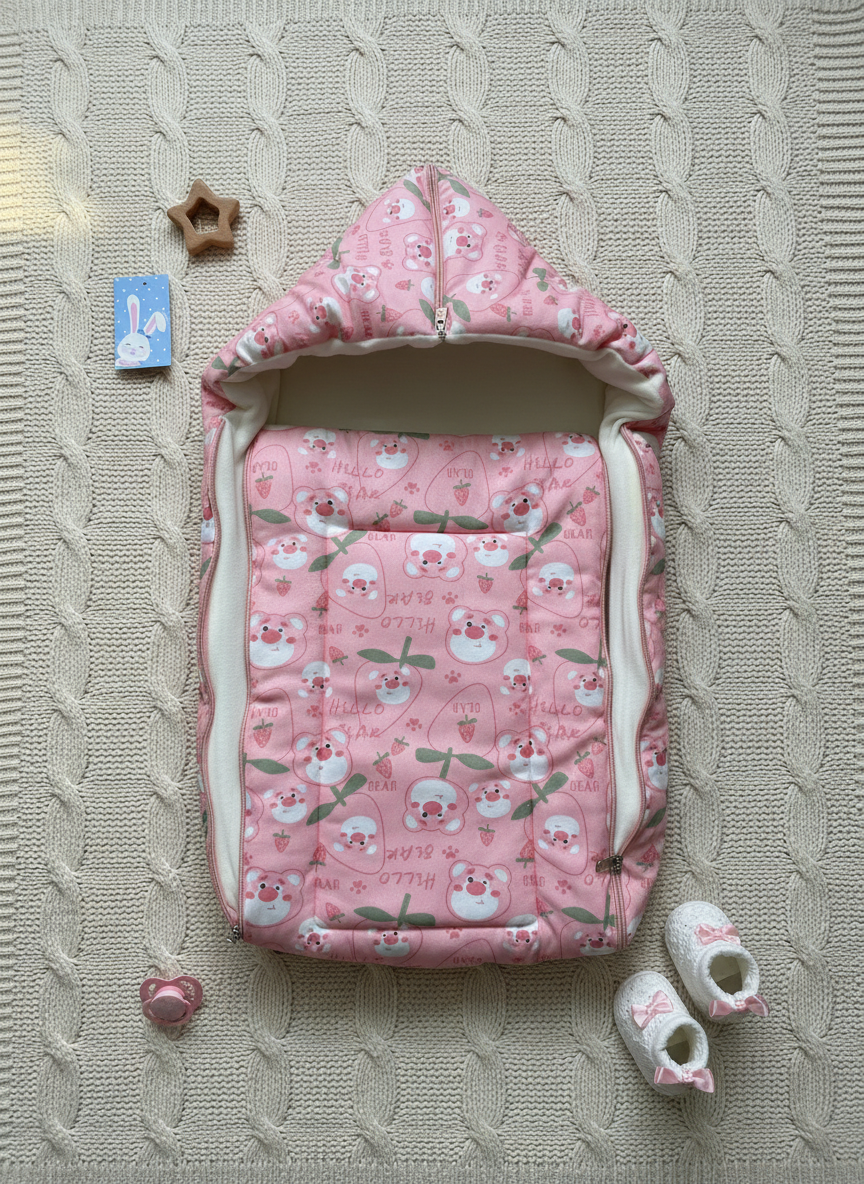 Ultra-Soft Baby Wrapper Blanket - Premium Fleece Material - 0-12 Months