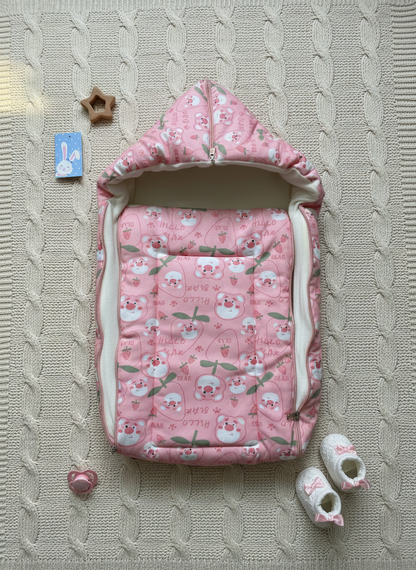 Ultra-Soft Baby Wrapper Blanket - Premium Fleece Material - 0-12 Months