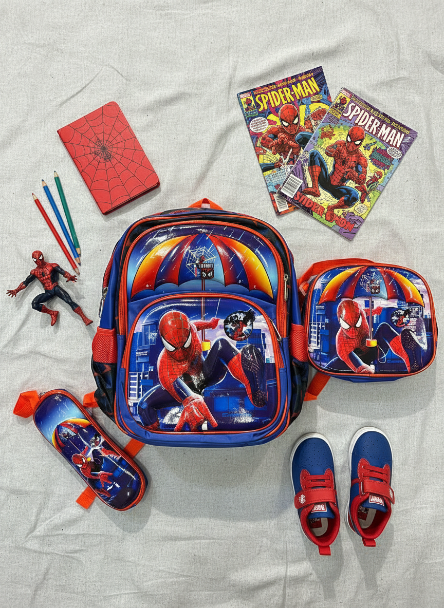 Complete Spider-Man School Adventure Set (3-in-1 Combo)