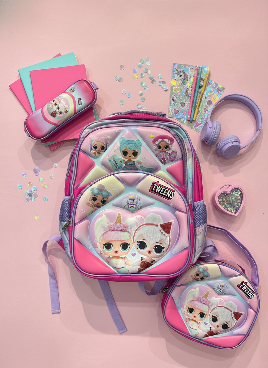 Teens School Adventure Set Durable Water-Resistant 3-in-1 Combo