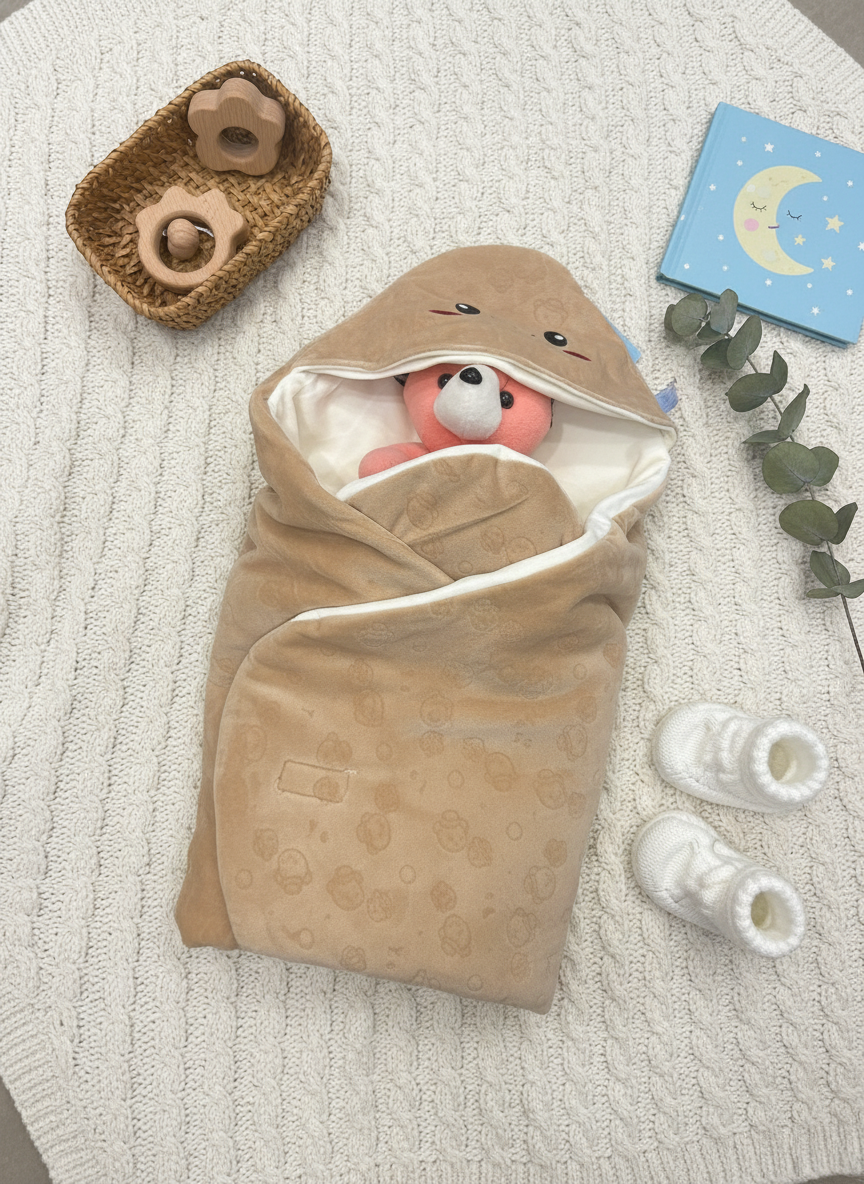 Premium Baby Swaddle Wrap - Ultra Soft Plush Cotton for Newborns (0-12 Months)