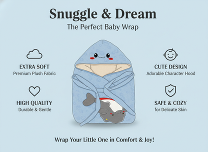Soft Baby Wrap - Ultra Breathable Cotton Swaddle Blanket - Newborn Essentials