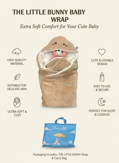 Premium Baby Swaddle Wrap - Ultra Soft Plush Cotton for Newborns (0-12 Months)