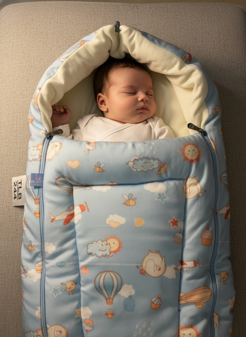 Ultra-Soft Baby Wrapper Blanket - Premium Fleece Material - 0-12 Months