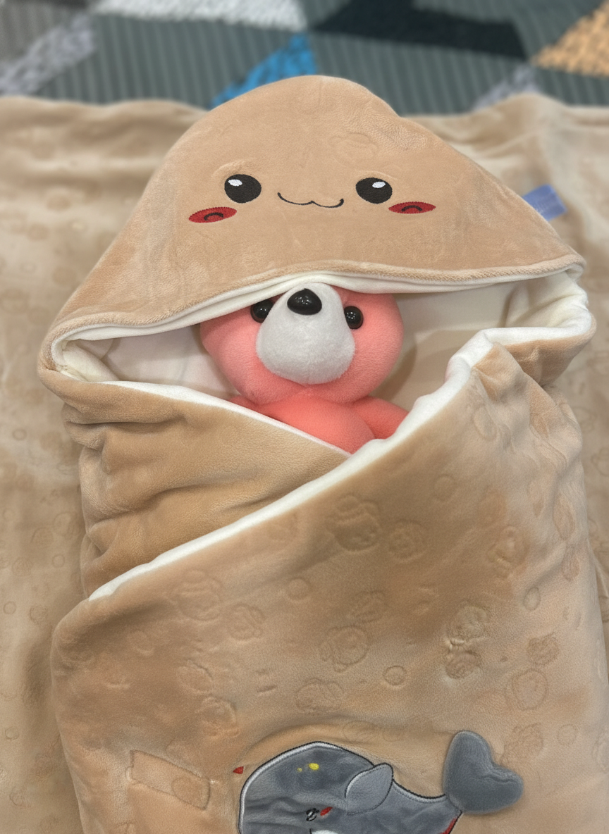 Premium Baby Swaddle Wrap - Ultra Soft Plush Cotton for Newborns (0-12 Months)
